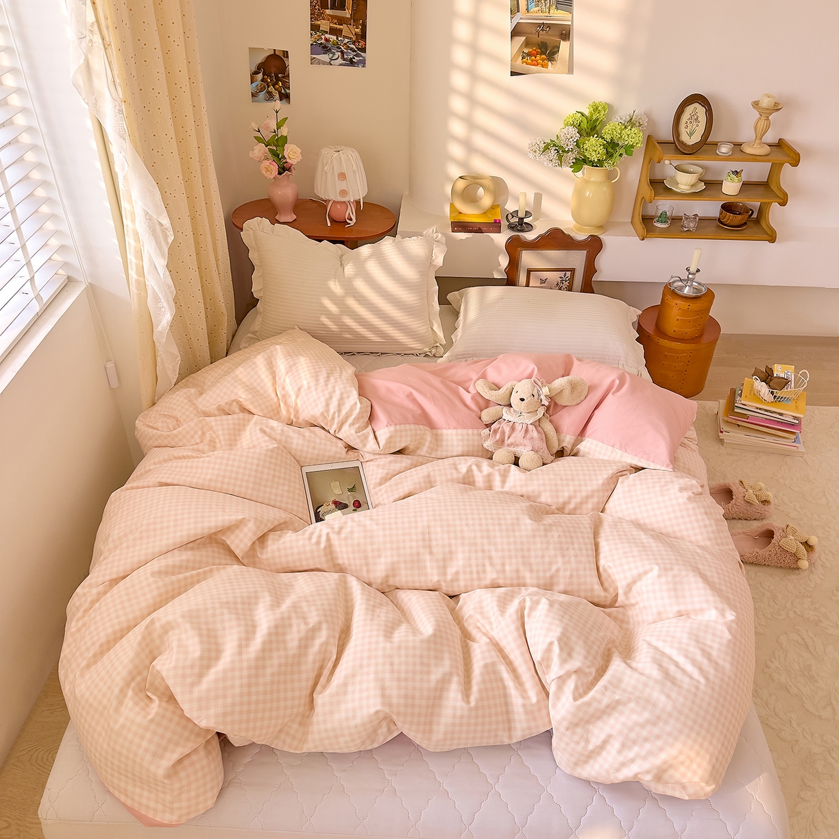 91家纺网 家纺一手货源 找家纺 （总）DoDo 兜兜 2026年全棉纯棉ins风小清新单品被套 被套单件