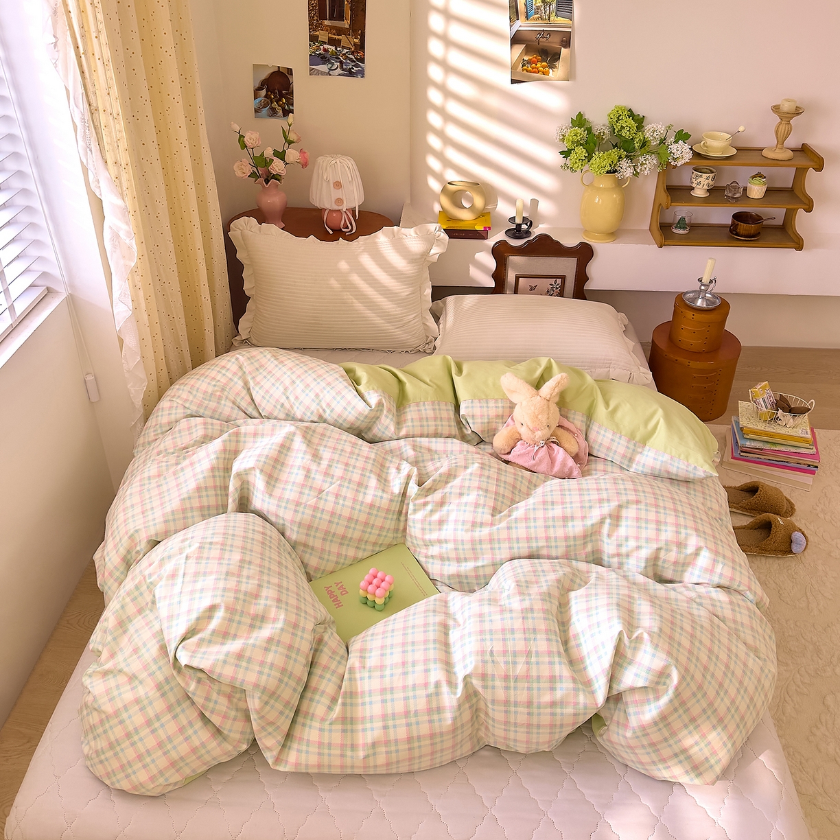 DoDo 兜兜 2026年全棉纯棉ins风小清新单品被套 被套单件 彩虹奶盖