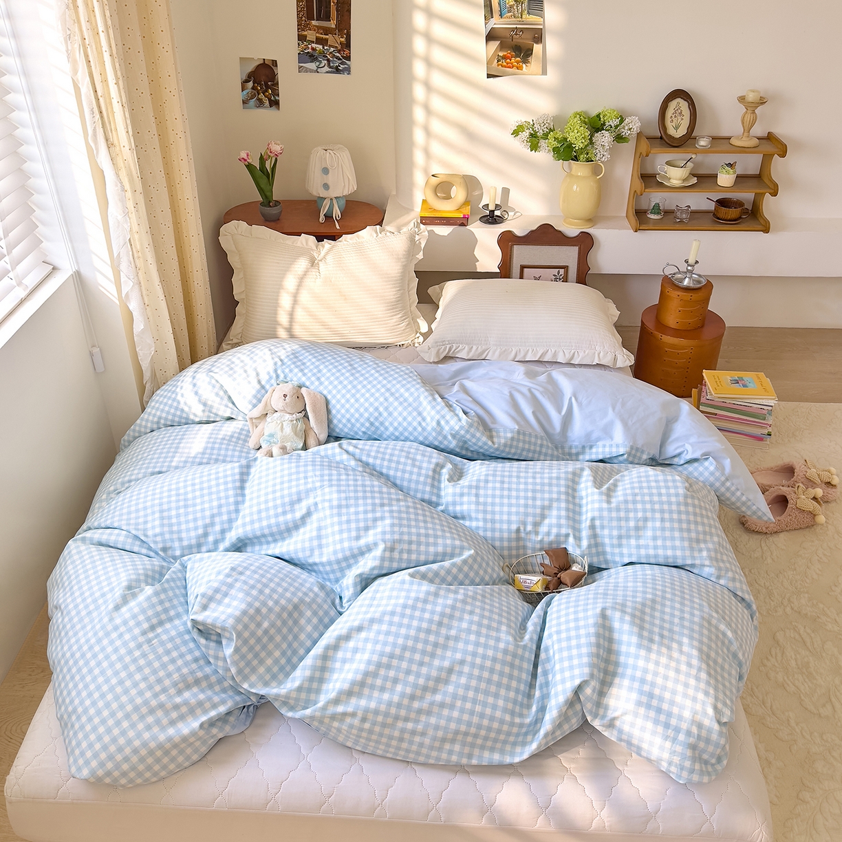 DoDo 兜兜 2026年全棉纯棉ins风小清新单品被套 被套单件 晴空奶盖