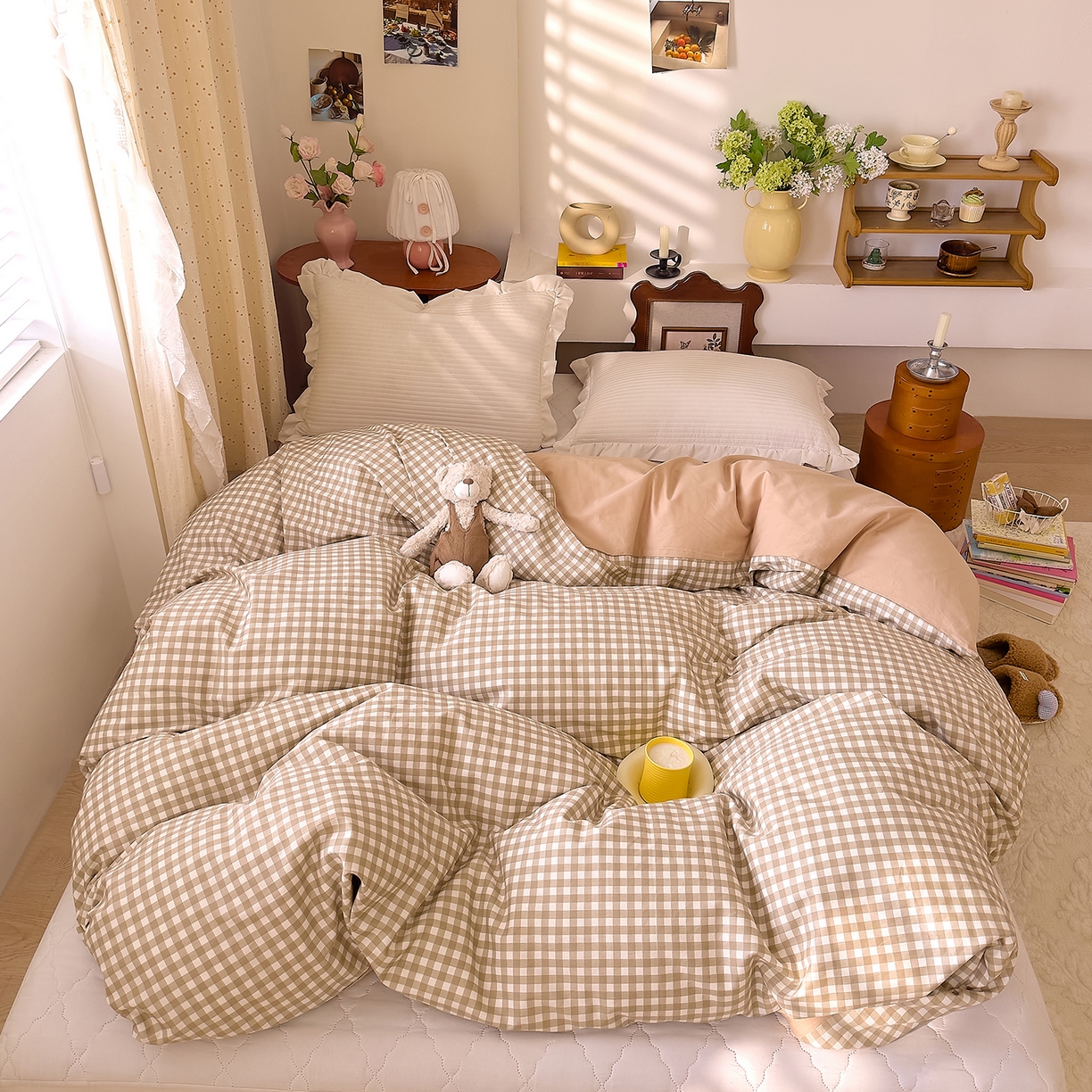 DoDo 兜兜 2026年全棉纯棉ins风小清新单品被套 被套单件 太妃奶盖