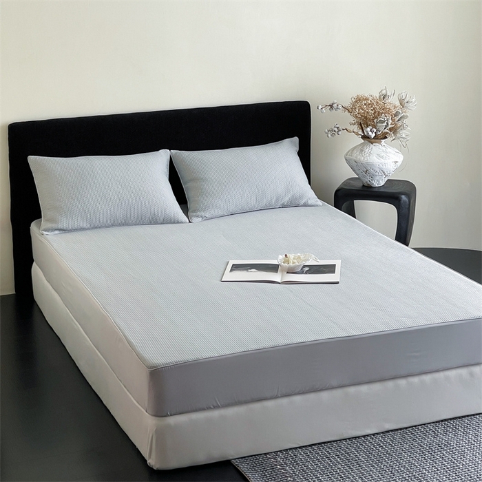 91家纺网 家纺一手货源 找家纺 赫帛 2025春夏新款日本ICE 3D Max进口冷感软凉席空调席 素编-灰