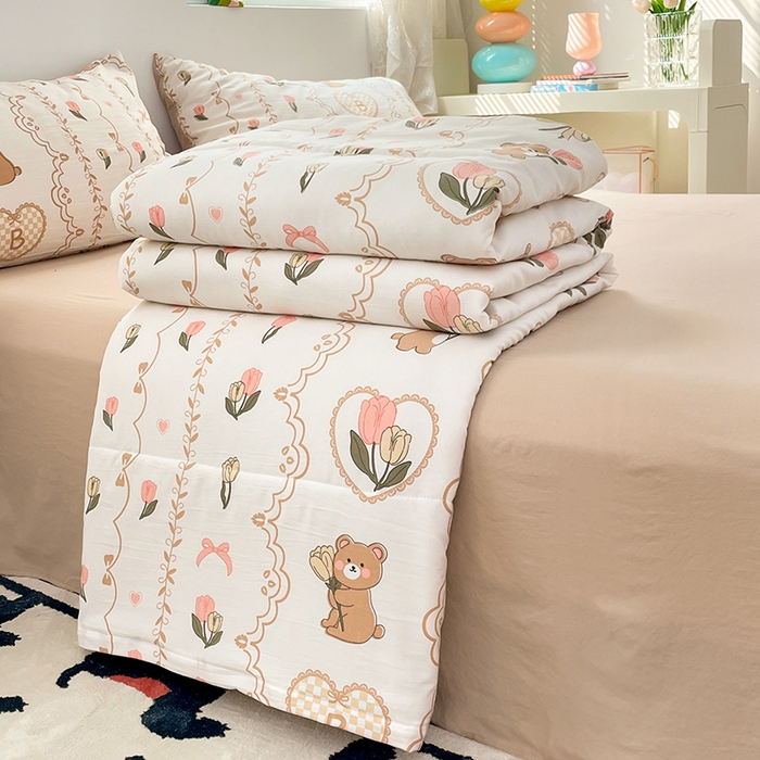 91家纺网 家纺一手货源 找家纺 （总）卡斯诺家纺馆 2026新款水洗云朵棉夏被夏凉被空调被