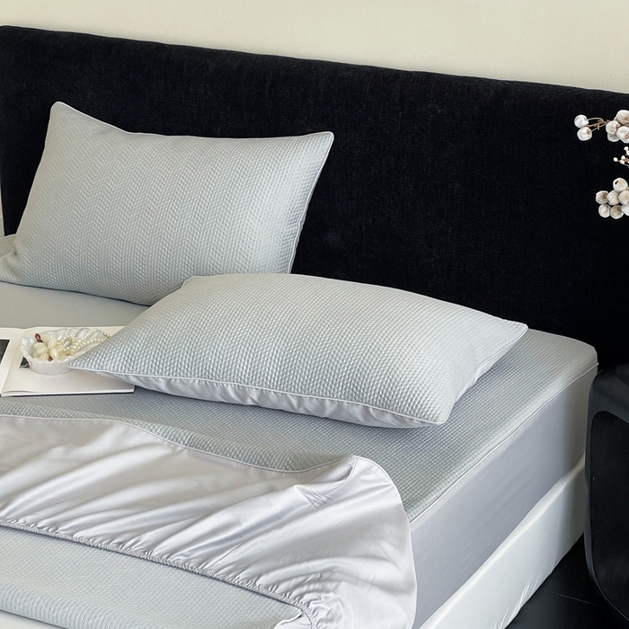 91家纺网 家纺一手货源 找家纺 赫帛 2025春夏新款日本ICE 3D Max进口冷感软凉席空调席 素编-灰