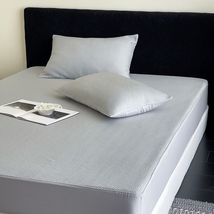 91家纺网 家纺一手货源 找家纺 赫帛 2025春夏新款日本ICE 3D Max进口冷感软凉席空调席 素编-灰