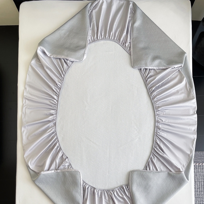 91家纺网 家纺一手货源 找家纺 赫帛 2025春夏新款日本ICE 3D Max进口冷感软凉席空调席 素编-灰