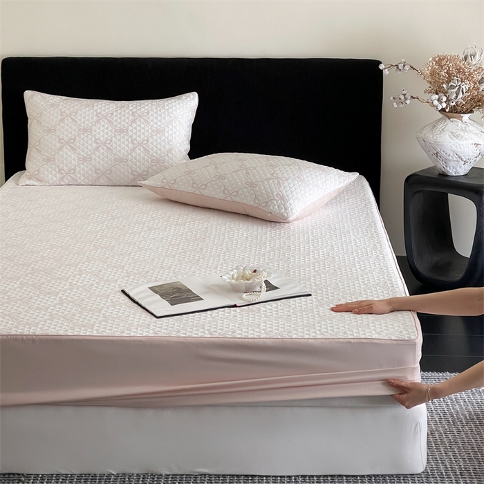 赫帛 2025春夏新款日本ICE 3D Max进口冷感软凉席空调席 蝴蝶结-浅粉