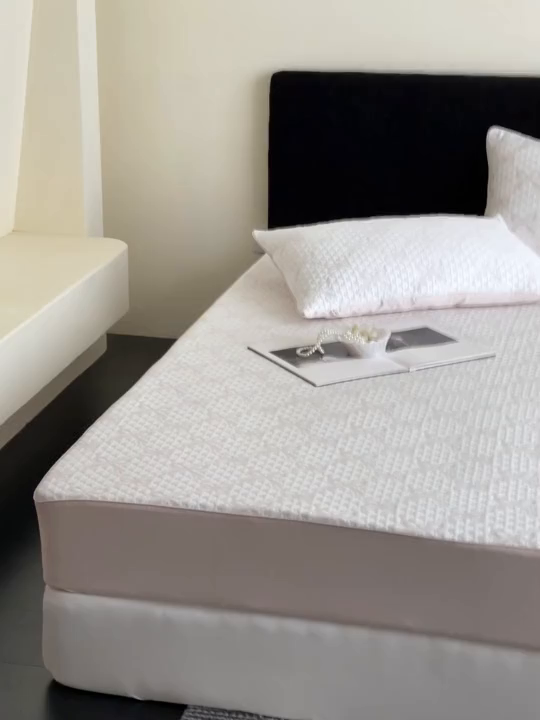 91家纺网 家纺一手货源 找家纺 赫帛 2025春夏新款日本ICE 3D Max进口冷感软凉席空调席 蝴蝶结-浅粉