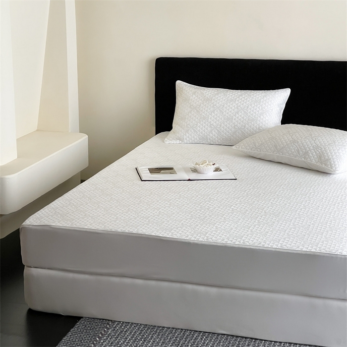 91家纺网 家纺一手货源 找家纺 赫帛 2025春夏新款日本ICE 3D Max进口冷感软凉席空调席 蝴蝶结-浅灰