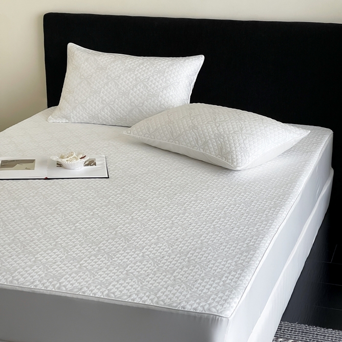 91家纺网 家纺一手货源 找家纺 赫帛 2025春夏新款日本ICE 3D Max进口冷感软凉席空调席 蝴蝶结-浅灰