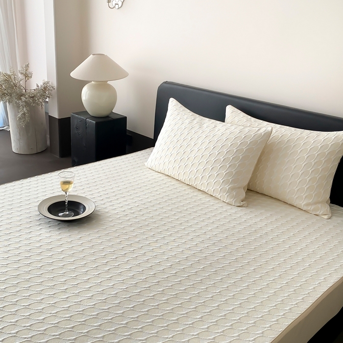 91家纺网 家纺一手货源 找家纺 赫帛 2025春夏新款日本ICE 3D Max进口冷感软凉席空调席 鎏金-黄