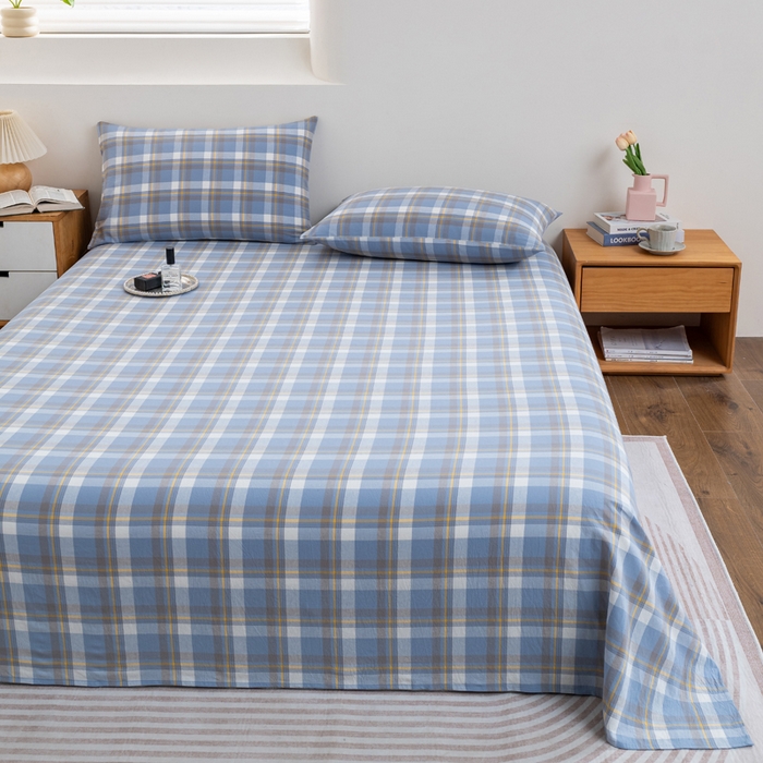 91家纺网 家纺一手货源 找家纺 （总）居美良品 2026新款100%全棉色织水洗棉A类纯棉床单单品床单床单单件