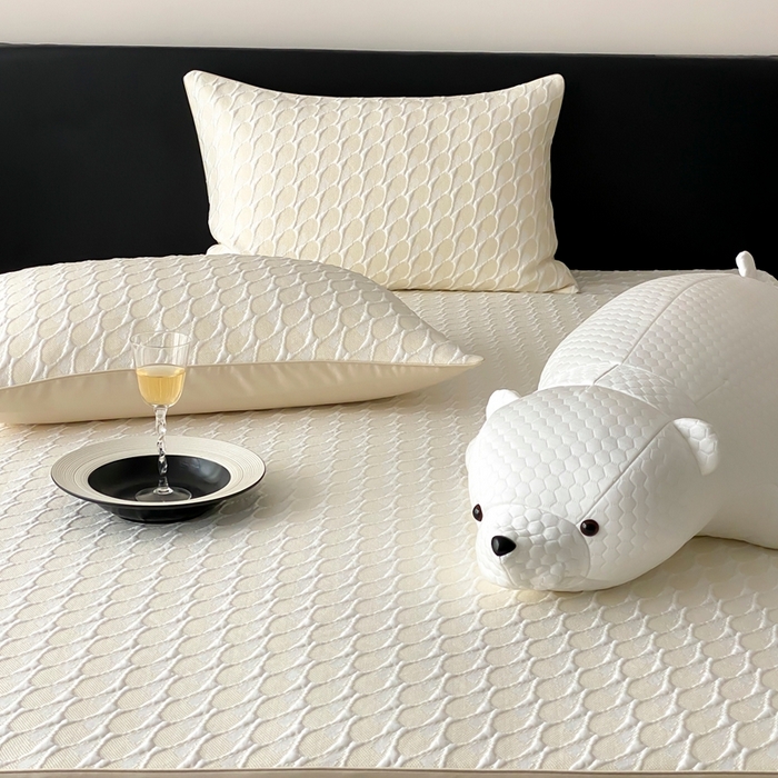 91家纺网 家纺一手货源 找家纺 赫帛 2025春夏新款日本ICE 3D Max进口冷感软凉席空调席 鎏金-黄