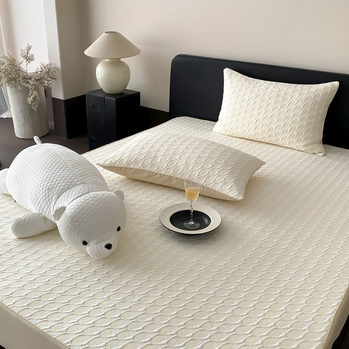 91家纺网 家纺一手货源 找家纺 赫帛 2025春夏新款日本ICE 3D Max进口冷感软凉席空调席 鎏金-黄