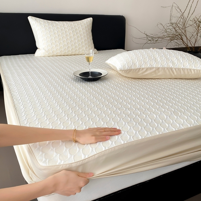 91家纺网 家纺一手货源 找家纺 赫帛 2025春夏新款日本ICE 3D Max进口冷感软凉席空调席 鎏金-黄