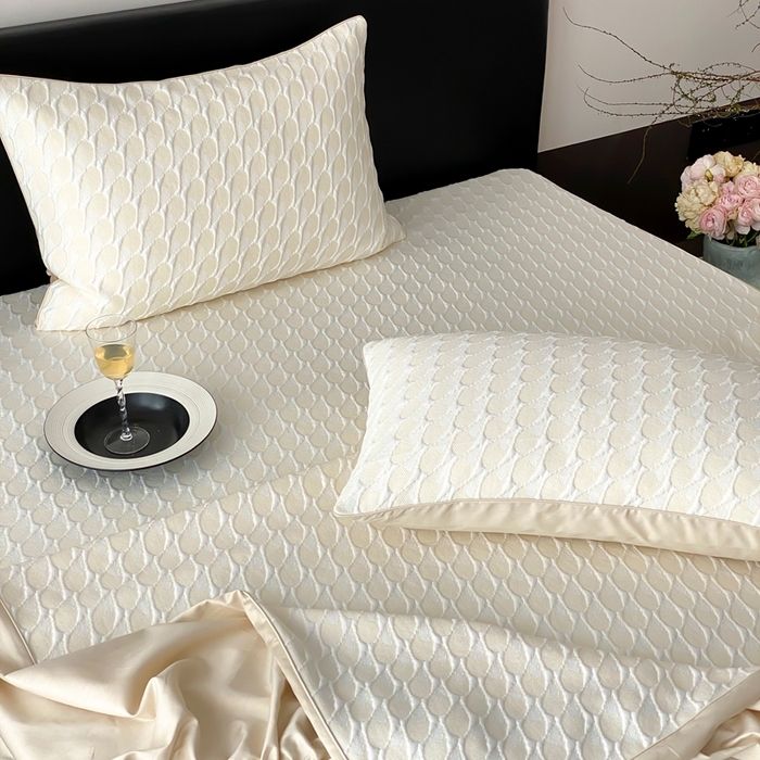 91家纺网 家纺一手货源 找家纺 赫帛 2025春夏新款日本ICE 3D Max进口冷感软凉席空调席 鎏金-黄