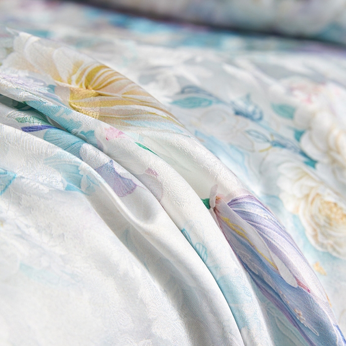 91家纺网 家纺一手货源 找家纺 莱欧纳家纺 2026新款亲肤夏被四件套 夏被-梦澜青