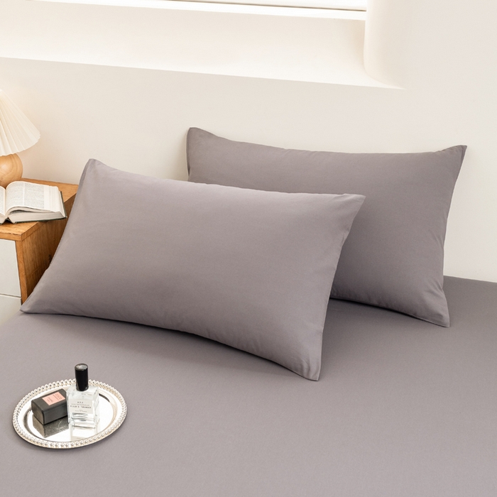 91家纺网 家纺一手货源 找家纺 居美良品 2026新款100%全棉色织水洗棉A类纯棉床单单品床单床单单件 经典灰