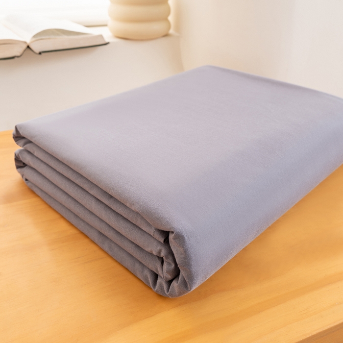 居美良品 2026新款100%全棉色织水洗棉A类纯棉床单单品床单床单单件 经典灰