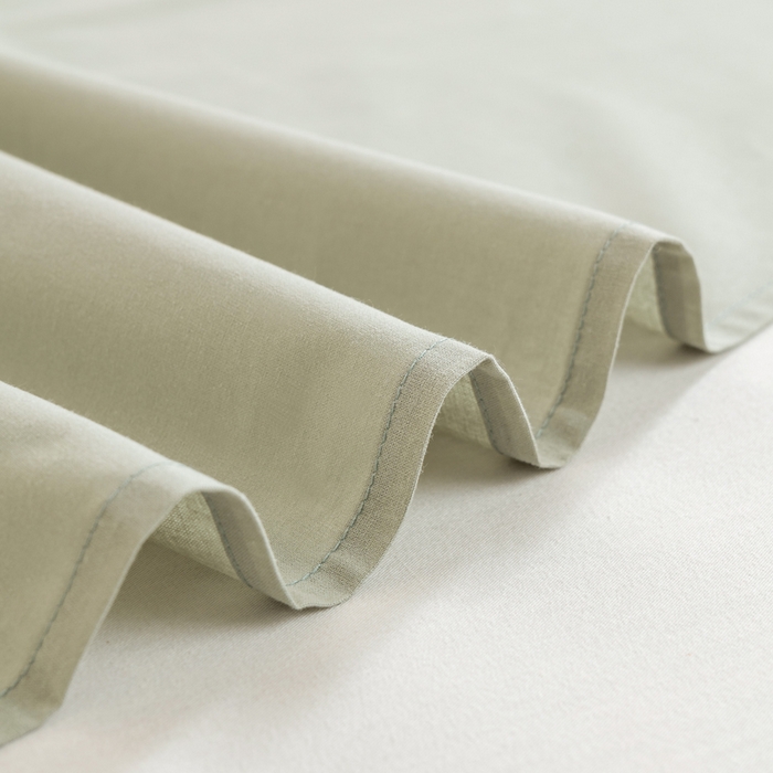 91家纺网 家纺一手货源 找家纺 居美良品 2026新款100%全棉色织水洗棉A类纯棉床单单品床单床单单件 松石绿