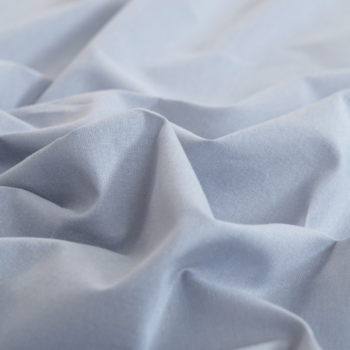 91家纺网 家纺一手货源 找家纺 居美良品 2026新款100%全棉色织水洗棉A类纯棉床单单品床单床单单件 浅水蓝