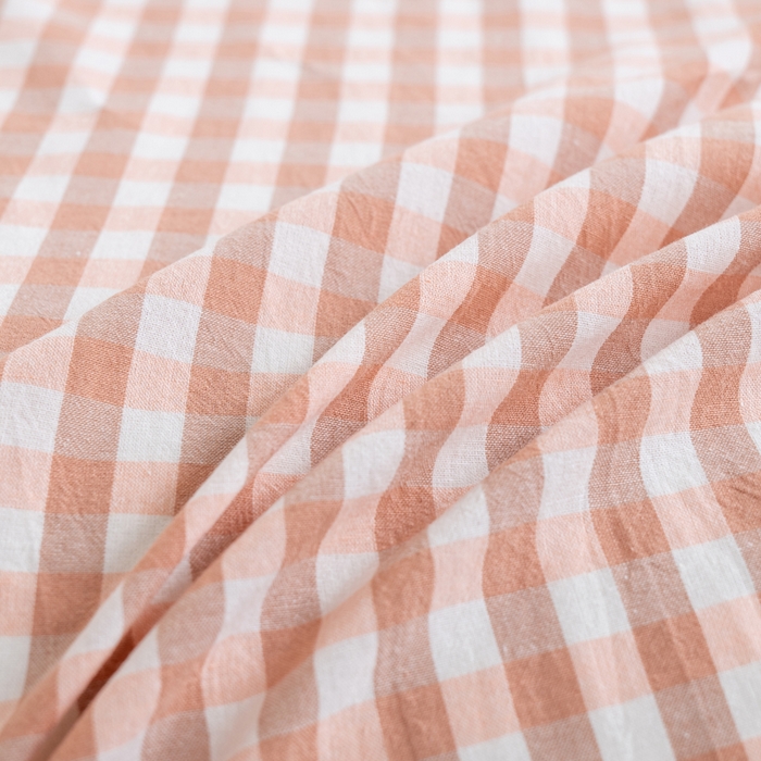 91家纺网 家纺一手货源 找家纺 居美良品 2026新款100%全棉色织水洗棉A类纯棉床单单品床单床单单件 咖小格