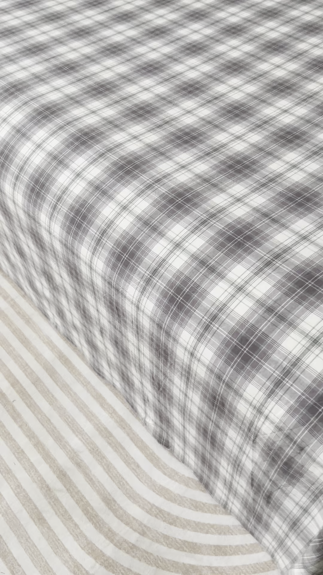 91家纺网 家纺一手货源 找家纺 居美良品 2026新款100%全棉色织水洗棉A类纯棉床单单品床单床单单件 烟雨-灰