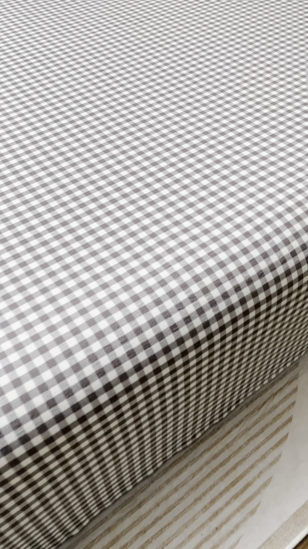 91家纺网 家纺一手货源 找家纺 居美良品 2026新款100%全棉色织水洗棉A类纯棉床单单品床单床单单件 灰小格