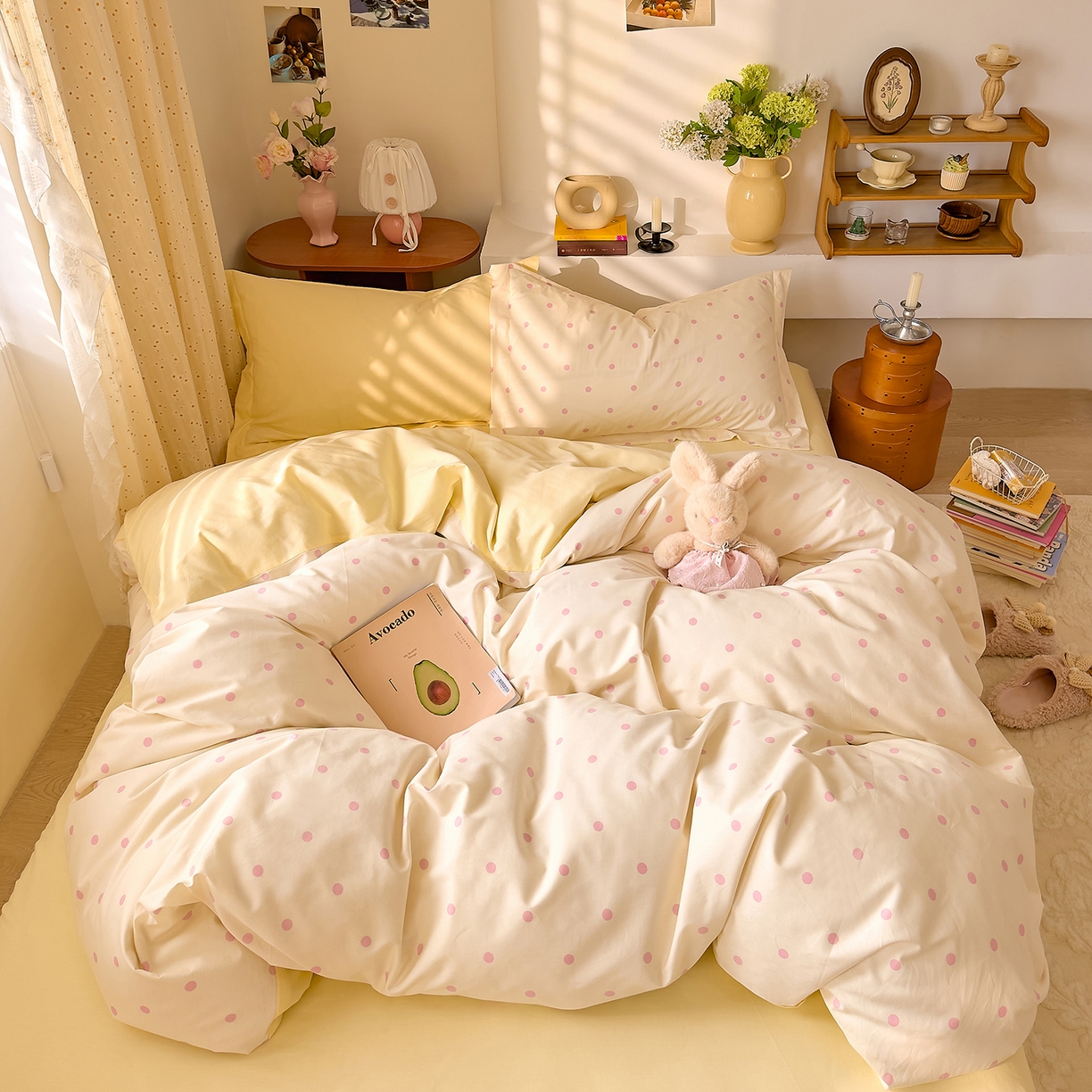 91家纺网 家纺一手货源 找家纺 （总）DoDo 兜兜 2026年全棉纯棉ins风小清新四件套