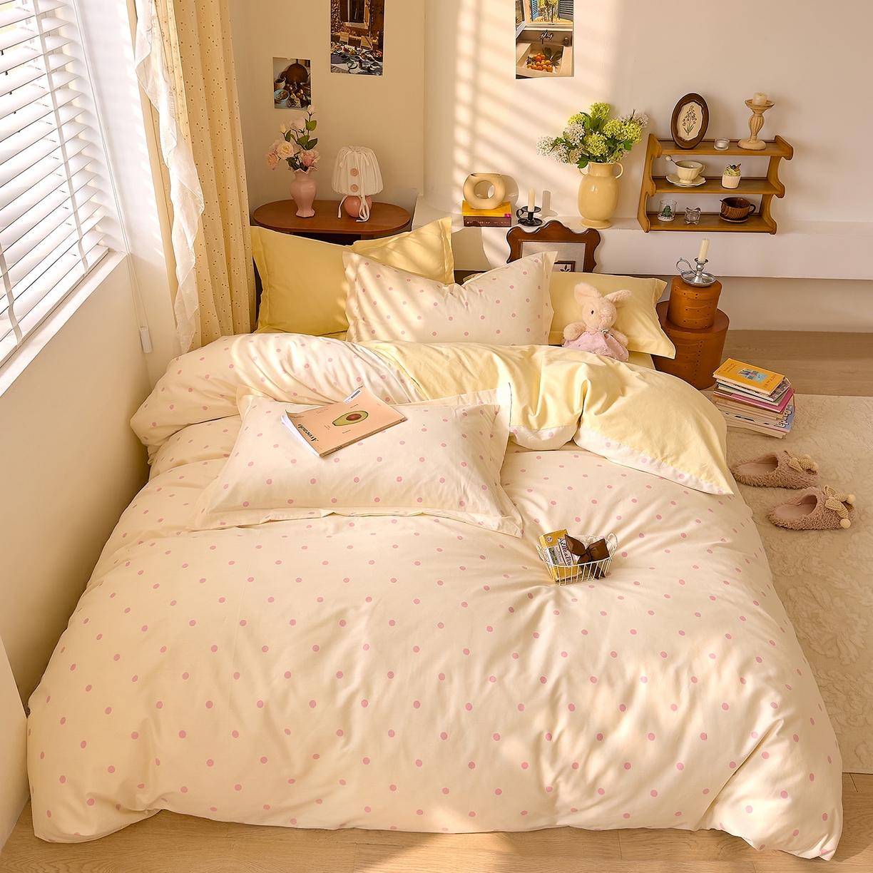 91家纺网 家纺一手货源 找家纺 （总）DoDo 兜兜 2026年全棉纯棉ins风小清新四件套