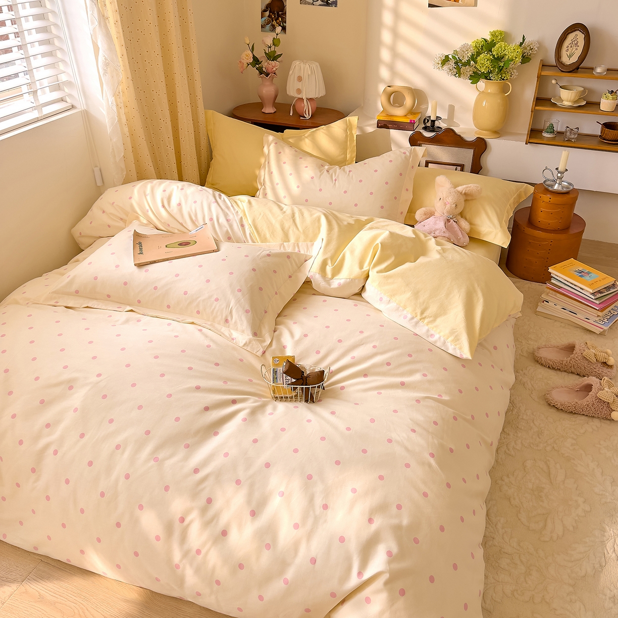 91家纺网 家纺一手货源 找家纺 （总）DoDo 兜兜 2026年全棉纯棉ins风小清新四件套