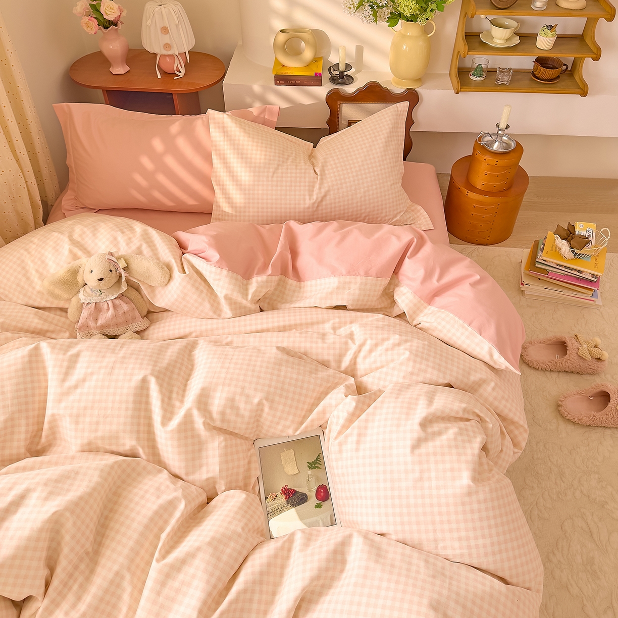 91家纺网 家纺一手货源 找家纺 （总）DoDo 兜兜 2026年全棉纯棉ins风小清新四件套