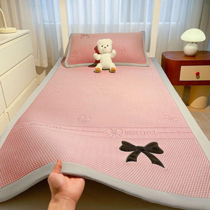 91家纺网 家纺一手货源 找家纺 （总）爱思凯家纺 2026新款【学生】PE冰豆豆凉席席子-绮梦系列-床席款