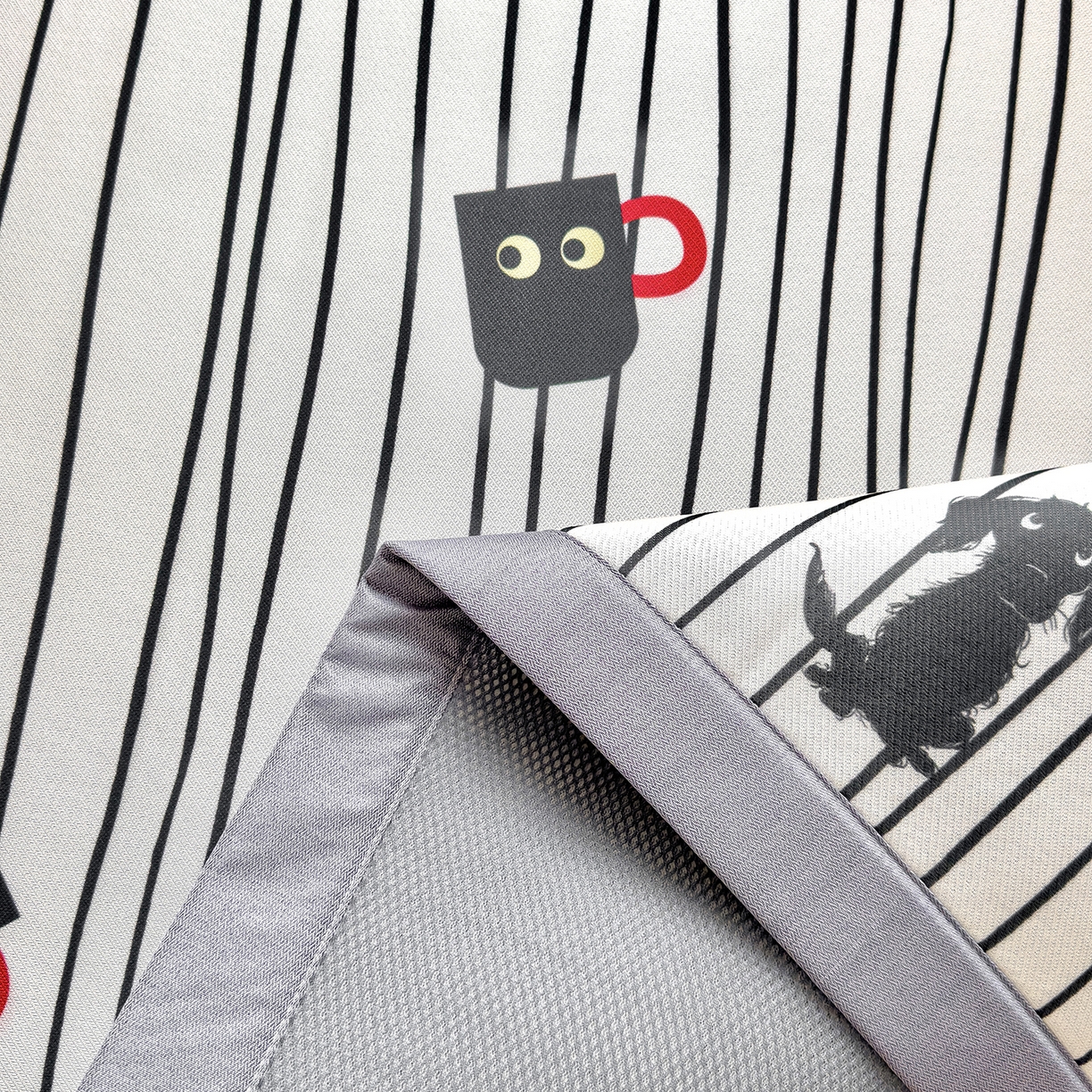 91家纺网 家纺一手货源 找家纺 圣比熊 2026新款烫光数码印花冰丝凉席 茶杯大