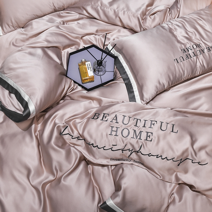 91家纺网 家纺一手货源 找家纺 （总）首尔家纺 2026春夏新款水洗真丝绣花四件套寐系列