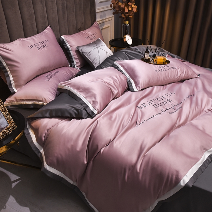 91家纺网 家纺一手货源 找家纺 （总）首尔家纺 2026春夏新款水洗真丝绣花四件套寐系列