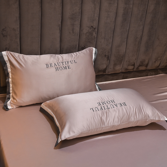 91家纺网 家纺一手货源 找家纺 首尔家纺 2026春夏新款水洗真丝绣花四件套寐系列 伯尼玉