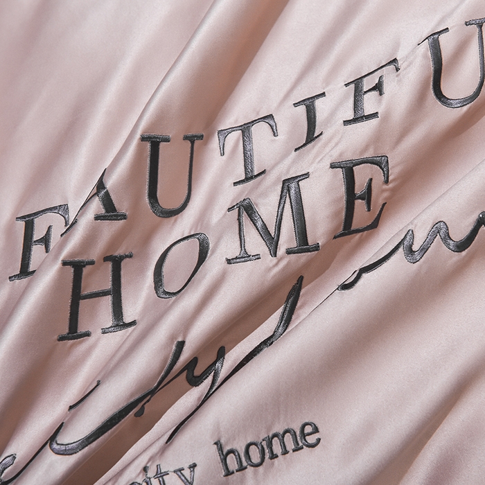 91家纺网 家纺一手货源 找家纺 首尔家纺 2026春夏新款水洗真丝绣花四件套寐系列 伯尼玉