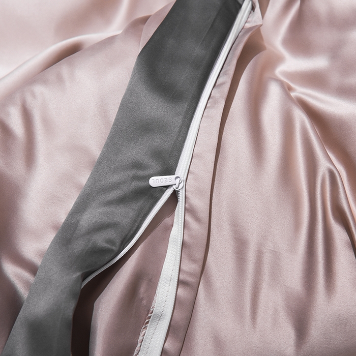 91家纺网 家纺一手货源 找家纺 首尔家纺 2026春夏新款水洗真丝绣花四件套寐系列 伯尼玉