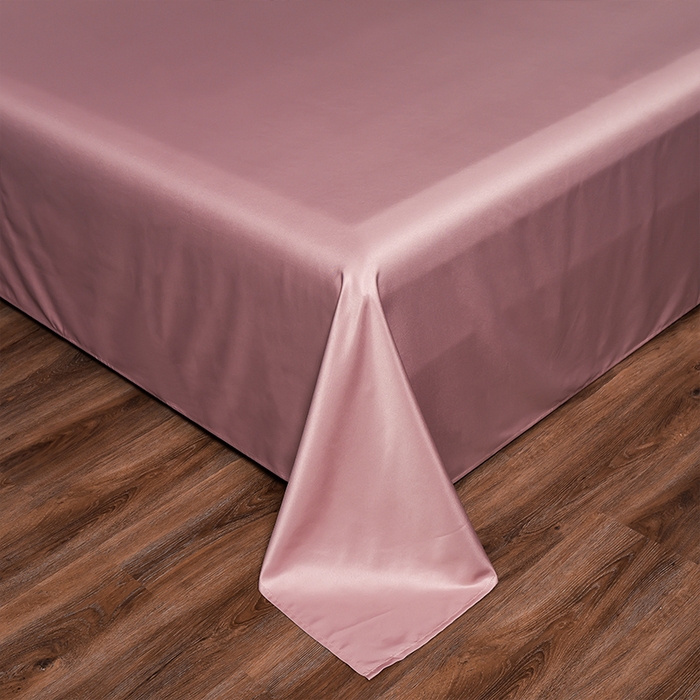 91家纺网 家纺一手货源 找家纺 首尔家纺 2026新款水洗真丝绣花四件套H系列 H-文雅粉