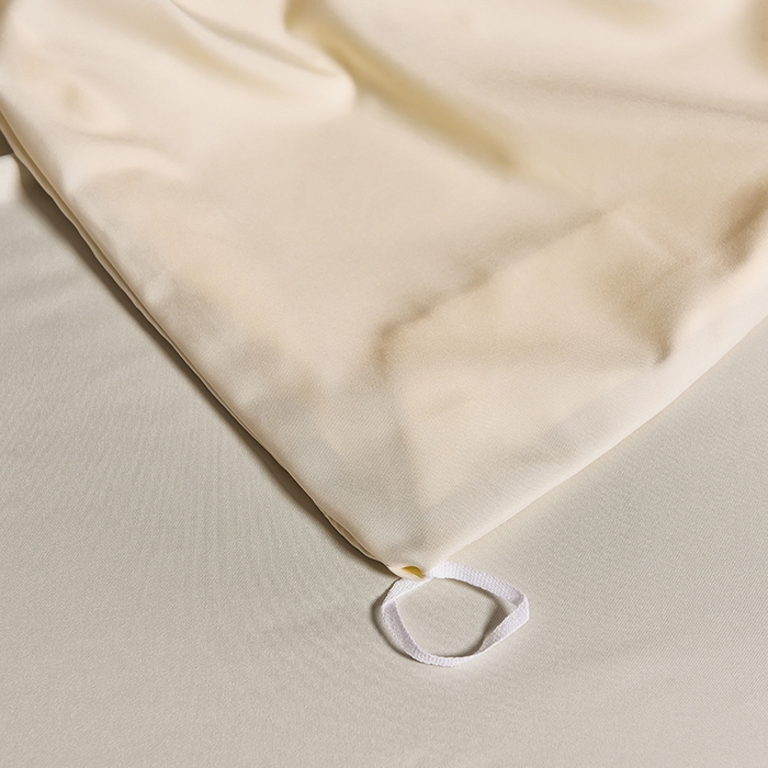 91家纺网 家纺一手货源 找家纺 首尔家纺 2026新款水洗真丝绣花四件套H系列 H-晴空白