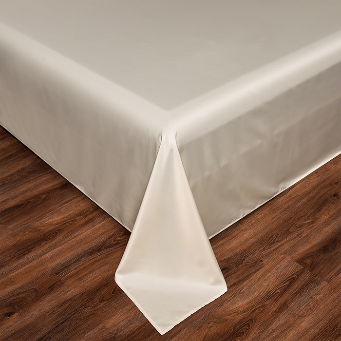 91家纺网 家纺一手货源 找家纺 首尔家纺 2026新款水洗真丝绣花四件套H系列 H-晴空白