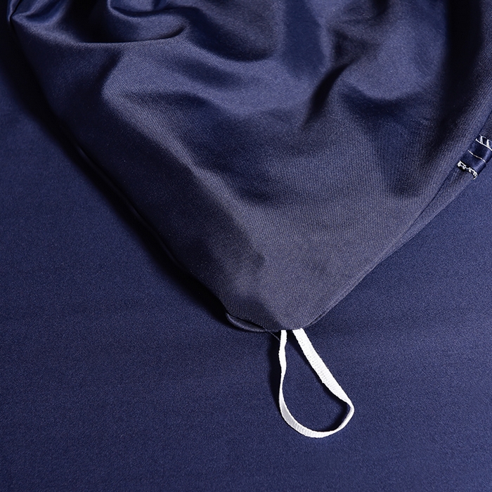 91家纺网 家纺一手货源 找家纺 首尔家纺 2026新款水洗真丝绣花四件套H系列 H-深蓝