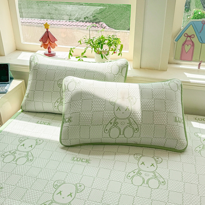 91家纺网 家纺一手货源 找家纺 （总）家喜爱 2026新款冰感豆豆软凉席高克重加捻不起球-场景二