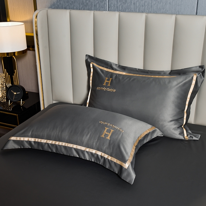 91家纺网 家纺一手货源 找家纺 （总）首尔家纺 2026新款水洗真丝绣花四件套H系列