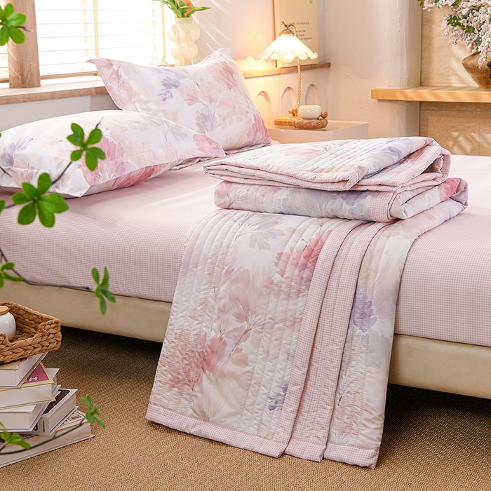 91家纺网 家纺一手货源 找家纺 （总）圣靓家纺 2026新款清新水洗夏被被子被芯