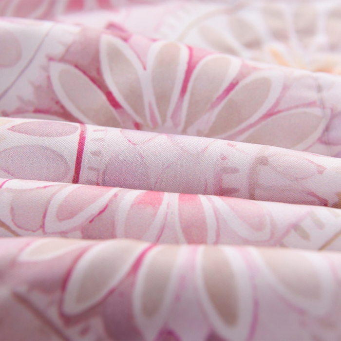 91家纺网 家纺一手货源 找家纺 圣靓家纺 2026新款清新水洗夏被被子被芯 花语-粉