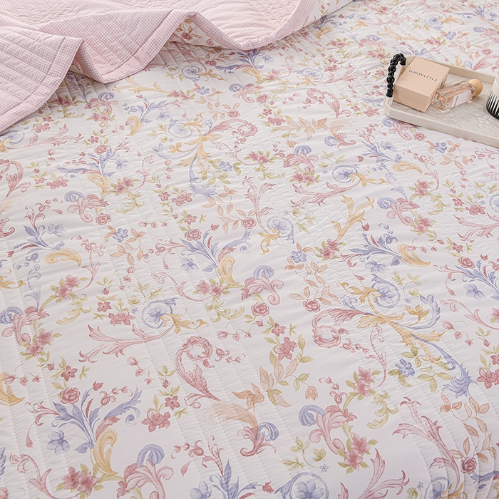 91家纺网 家纺一手货源 找家纺 圣靓家纺 2026新款清新水洗夏被被子被芯 媚影