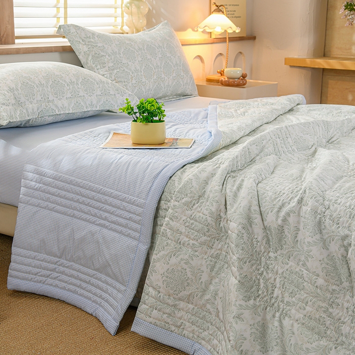 91家纺网 家纺一手货源 找家纺 （总）圣楚家纺 2026新款清新水洗夏被被子被芯