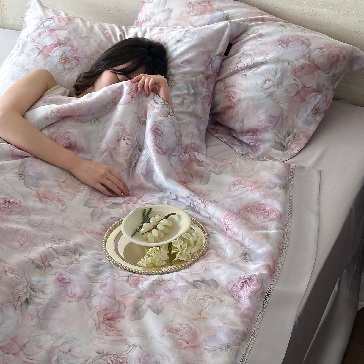 91家纺网 家纺一手货源 找家纺 （总）丽笙被芯 2026新款兰精天丝数码印花Naia镂空夏被夏凉被空调被