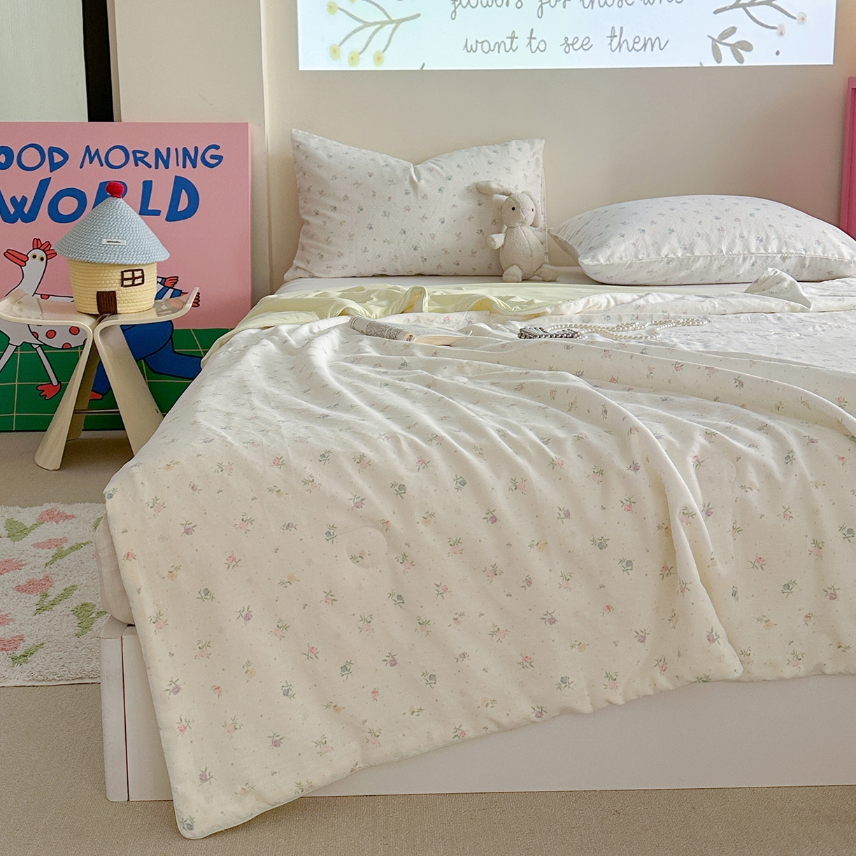 91家纺网 家纺一手货源 找家纺 （总）麦伦家居 2026新品双层纱小冰皮夏被夏凉被空调被